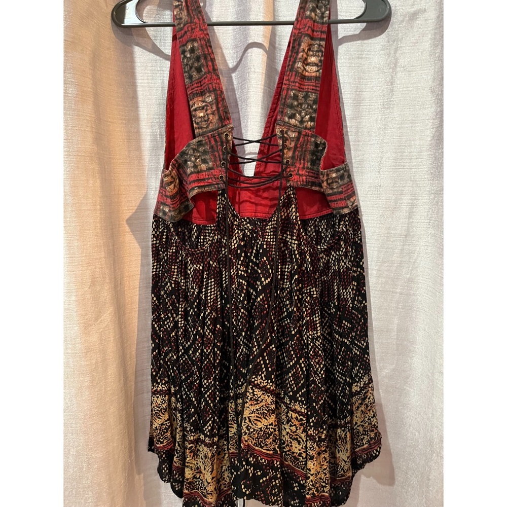 Free People tunic with adjustable back and cut outs